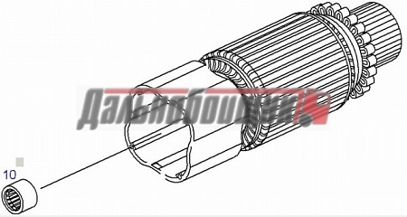 Якорь стартера средний Ive/MAN/RVI/Sca/Vol для 000 (084060023)(Эл0029)