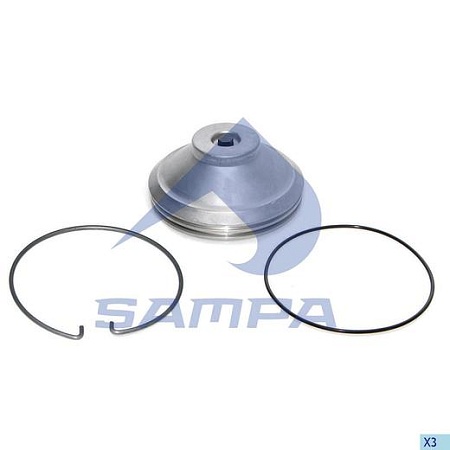 Крышка ступицы Scania 4s/R-series передней( р/к+кольцо уплотнительное и стопорное)(0405872) (П9876)