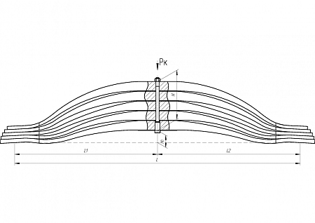 Рессора задняя (для автомобиля Scania 40-45тонн) (904905SC-2912012) (Р9209)