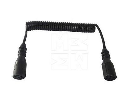 Кабель спиральный 7 полюсов, тип N, ISO 1185, пластиковые цельные штекеры (M7321001) (Эл1783)