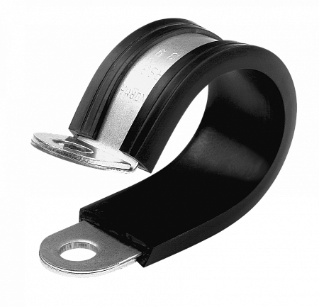 Хомут NORMA 20 мм (шир 12 мм) скоба обрезиненнная (RSGU 1. 20/12 W1) (Р8355)
