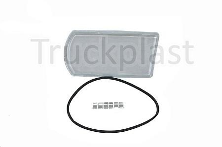 Стекло фары левое Scania P/G/R/T (C11801) (опт4478)