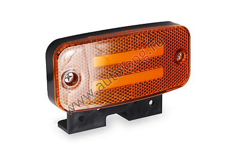 Указатель габарита (Маркерный) 159 две полосы с кронштейном (желтый) (20234) (ОПТ3114)