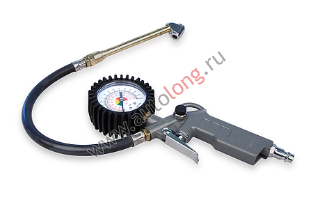 Манометр со шлангом подкачки со штуцером (16 атм.) (10336) (р8154)