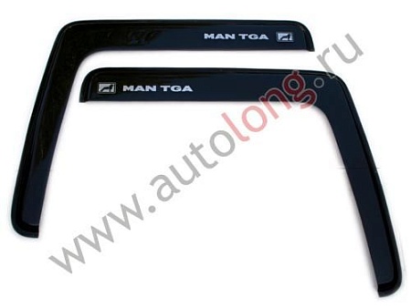 Дефлекторы на боков.стекло MAN TGA к-т (120030/черный/6056)(к0095)