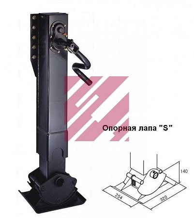 Ноги опорные полуприцепа (ком-кт) 855 мм г/п 28 т (M2304233)(Пр0566)