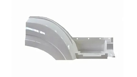 Панель передней части переднего крыла левая 5490/65206 (цвет белый) (5490-8403015-10)(КК0132)