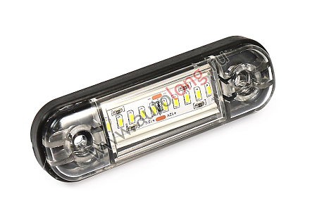 Габарит светодиодный 160 MINI 10 LED Ряд (Белый)12V (23006) (ОПТ5991)