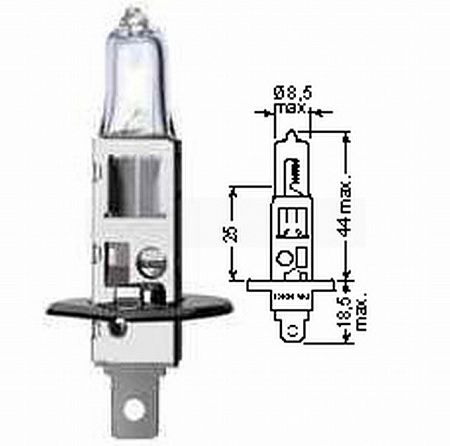 Лампа H1 24V 70W (P14,5s) (8GH002089251)(л0013-)