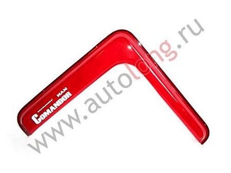 Дефлекторы на бок.стекло MAN Commandor (углов) (красный/7248)(к0209)