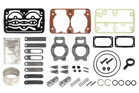 РМК компрессора SCANIA: клап., прокл., упл., регулятор ESS, втулка, смазка (M7012025)(п6285)