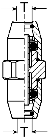Фитинг прямой 10х1 (8938030380)(Пн0093-)