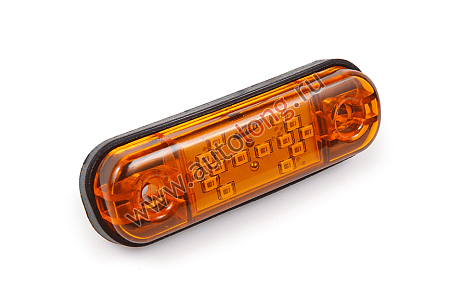 Габарит светодиодный Стрелка мал.14LED Бегущий огонь Желтый (12-24V) (19977) (опт2836)