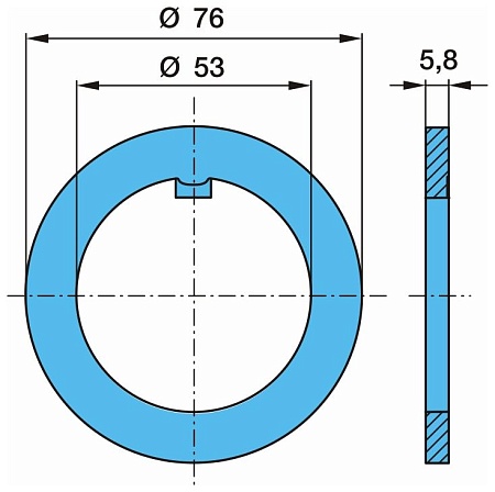 Шайба ступицы BPW ECO (0332064010) (р9381)