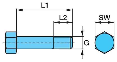 Болт крепления суппорта M16*1.5*97-12.9 (0334012260)(п1058)