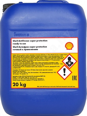 Антифриз (зеленый) Shell Super protect (20кг) (р9886)