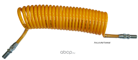 Шланг спиральный штуцер M18x1.5/ штуцер M18x1.5  (желтый)(INF10163)(Пн2307)