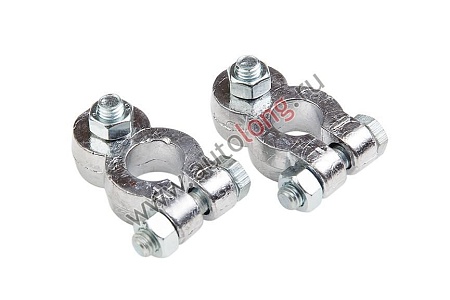 Клемма АКБ (Усилен./ болт сверху) к-т (9082)(Эл0387)