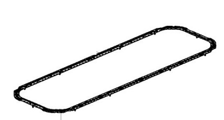 Прокладка картера Volvo FH/FM/RVI D двигателя D13A (156373)(Д6166)