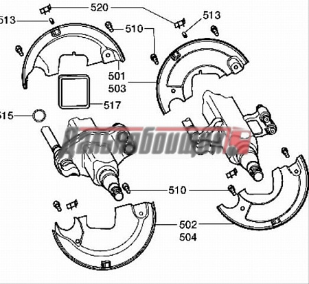 Щиток BPW на ось кв.балка BPW H.. 8-9т (070516)(Т0258)