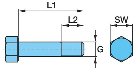 Болт амортизатора М24х275х3 BPW (0334014120)(П0906-)