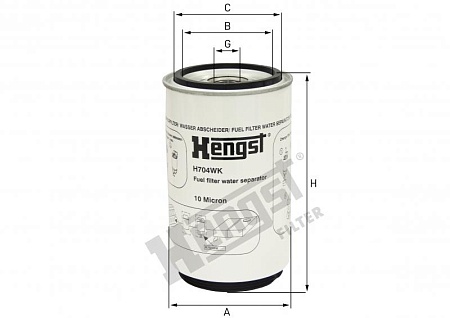 Фильтр топливный сепаратора Scania (H704WK) (Р9413)