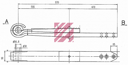 Рессора в сборе ТОНАР прямой (690000692) (П9918)