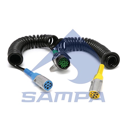 Кабель адаптер (в один  2 кабеля)15-pin (1х7+1х6+1) L=3,5 м (алюминиевые штекера) (095175)(эл7960)