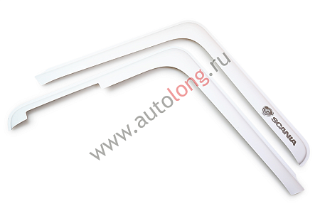 Дефлектор  SCANIA 6 белый (Большой угол) Новое поколение ЕВРО вставные(22466) (К2542)