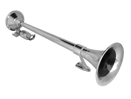 Сигнал пневм.YB-201 B 1-рож S.Bass 24v  640м круг. (419/YB-201/200075) (эл0173)