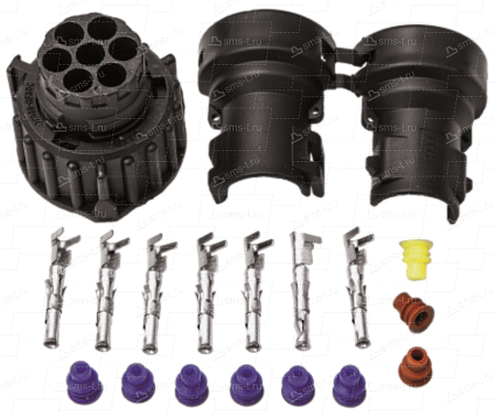 Разъем заднего фонаря 7-pin/MAN/MB/RVI (7810620) (пн4525)